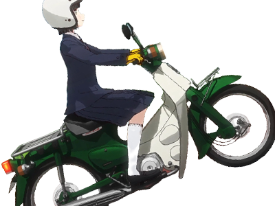 cub kikoojap kj mobylette moto koguma anime super supercub scooter