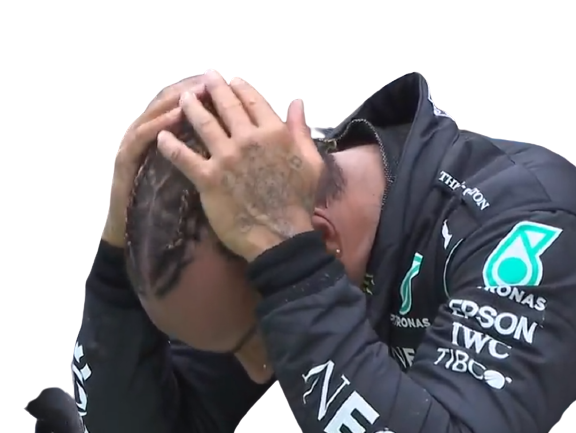 Sticker penseur honte f1 hamilton other par AlgorithmeM6U