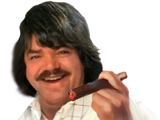 Sticker risitas barbe golem selection ahi pnj sourire rire cigare cheveux moqueur naturelle par Soupedebite