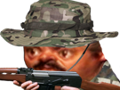 soldat-chapeau-en-arme-beret-camouflage-genoux-47-risitas-ak-issou-fusil-de-peau