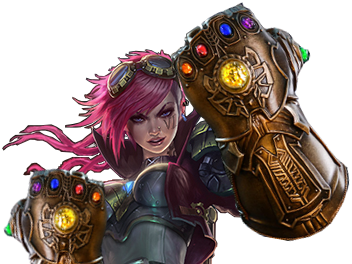 league gantelet of legends gantelets marvel thanos poings tinnova vi infinity piltover lol infinite