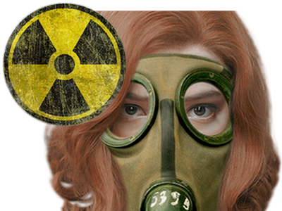 Sticker de AnyaTaylorJoie sur nucleaire gaz radioactive taylor