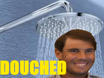 rafael tennis nadal douche roland douched garros