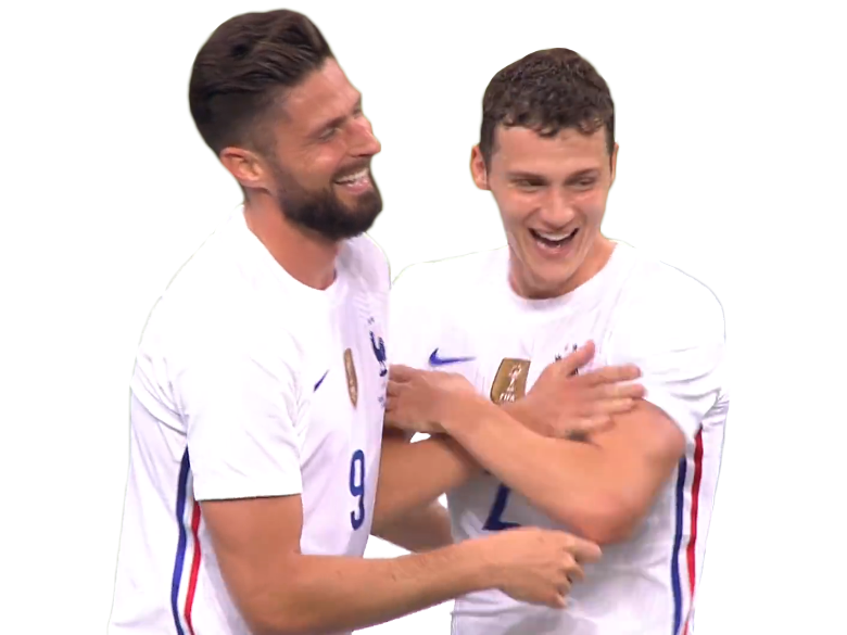 moque pavard mbappe giroud