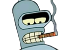 paz-pose-other-bender-robot-futurama-fume-cigarre-sticker