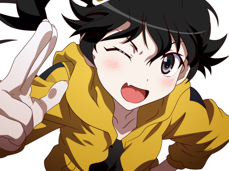 sport main sourire monogatari kikoojap araragi karen salut