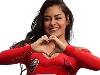 football paraguay coeur mannequin femme sexy other foot supportrice