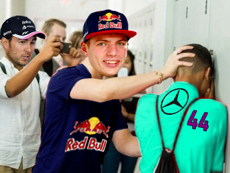 pls photo verstappen pleure perez humiliation hamilton