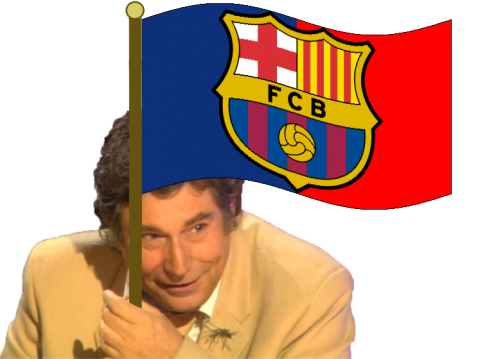 espagne barcelone jvc drapeau foot football