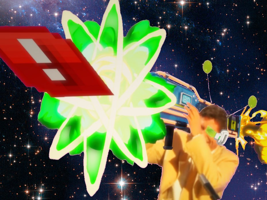lazer detecteur explosion risitas vert futur naturelle rpg neon ban bras jesus selection ahi galaxie ddb cosmique lanceur blaster violet paz canon espace