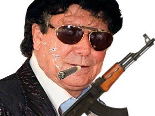 jesus mafieux ak47 cigare lunettes risitas arme