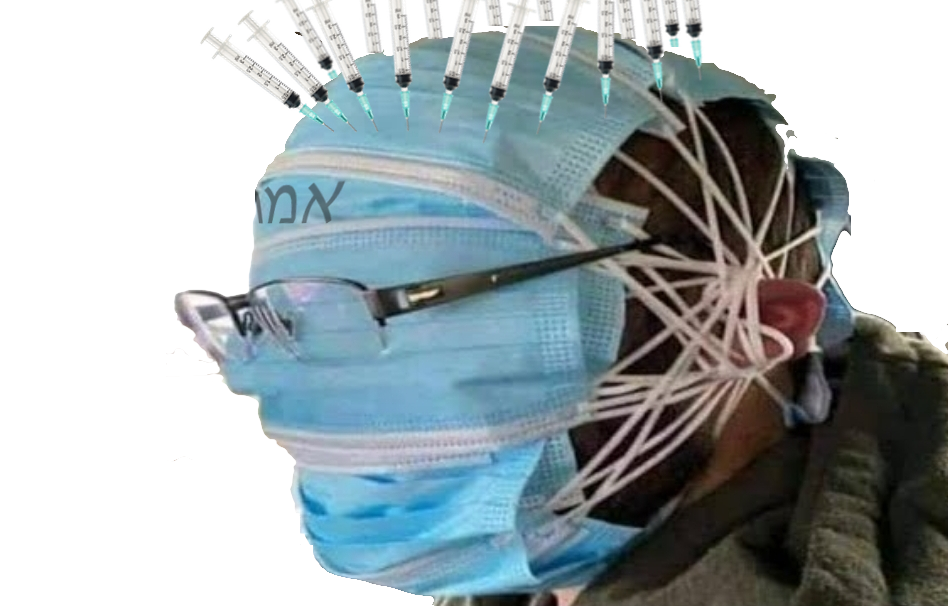 vaccin seringue transparent pnj masque politic