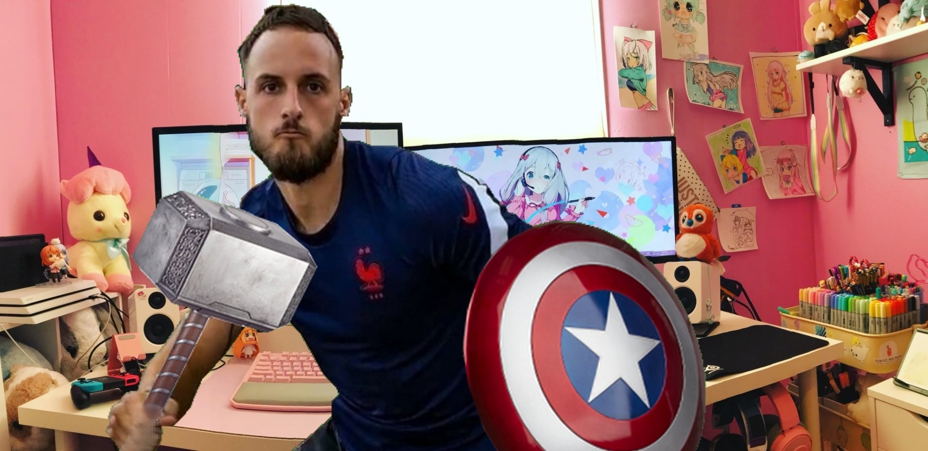 thor macron kj avengers jvc gj bac marvel marseille police