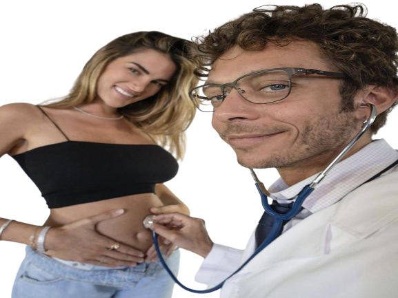 femme et enceinte sourire valentino rage rossi toi docteur
