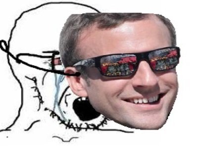 politic macron pleure cliqueur golem