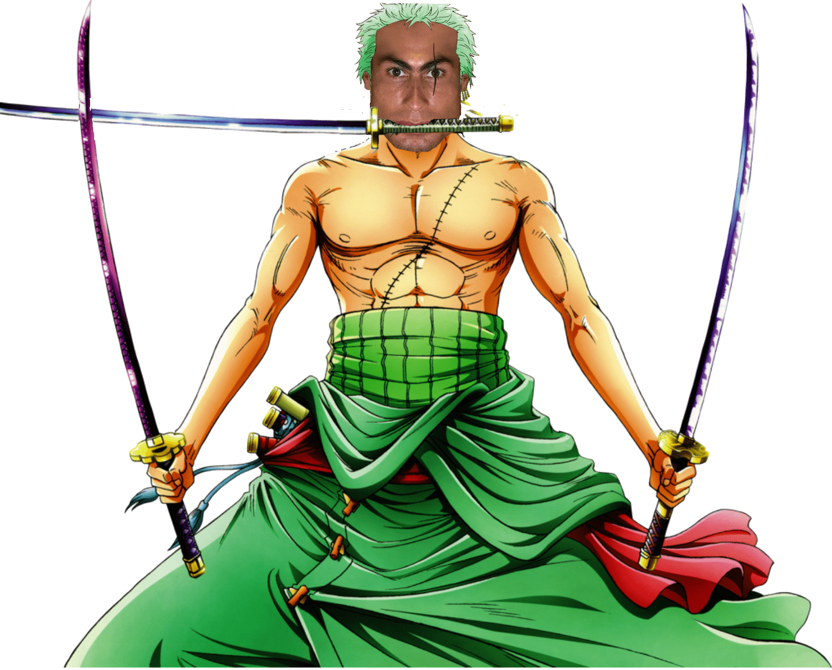 roronoa sabre sabres risitas piece one zoro op ronaldo