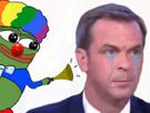 pepe-clown-politic-honk-olivier-mensonge-klaxon-frog-world-veran-grenouille