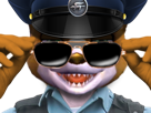 malin-commissaire-lunettes-qlf-police-quelesfurries-policier-agent-quelafourrure-sunglasses-assault-mccloud-starfox-gilbert-kepi-tinnova-fox-noires
