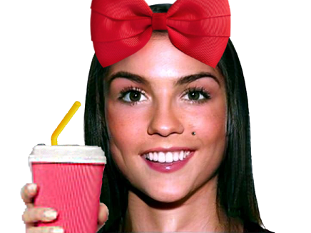 fille boisson ronaldo paz paille noeud