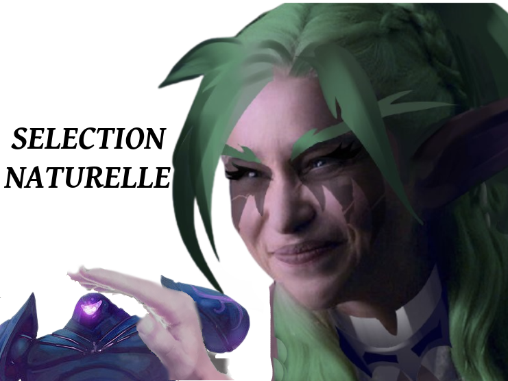 Sticker elfique naturelle elfe nuit vaccin pnj tyrande got jvc daenerys golem selection bot par spirtomb183