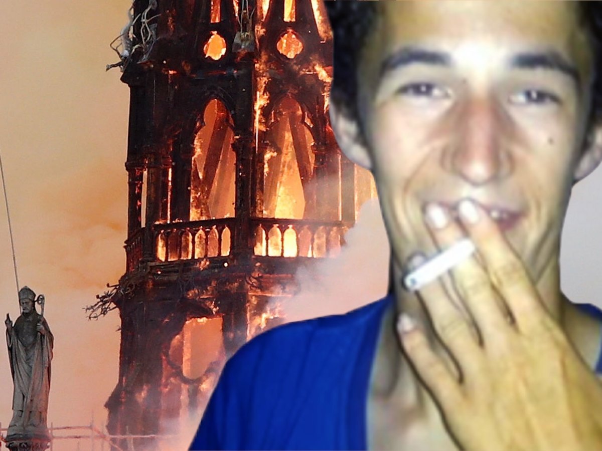 incendie notre dame cigaret