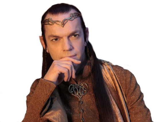 Sticker other elrond pensif elf lotr elfe sda par Adelf-Hitlor