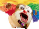 rongeur-adorable-clown-sticker-perruque-nimal-mignon-incroyable-soyeux-animal-cochon-risitas-chefsticker-fantastique-piggy-perruquent-chef-dinde-creature-gruik