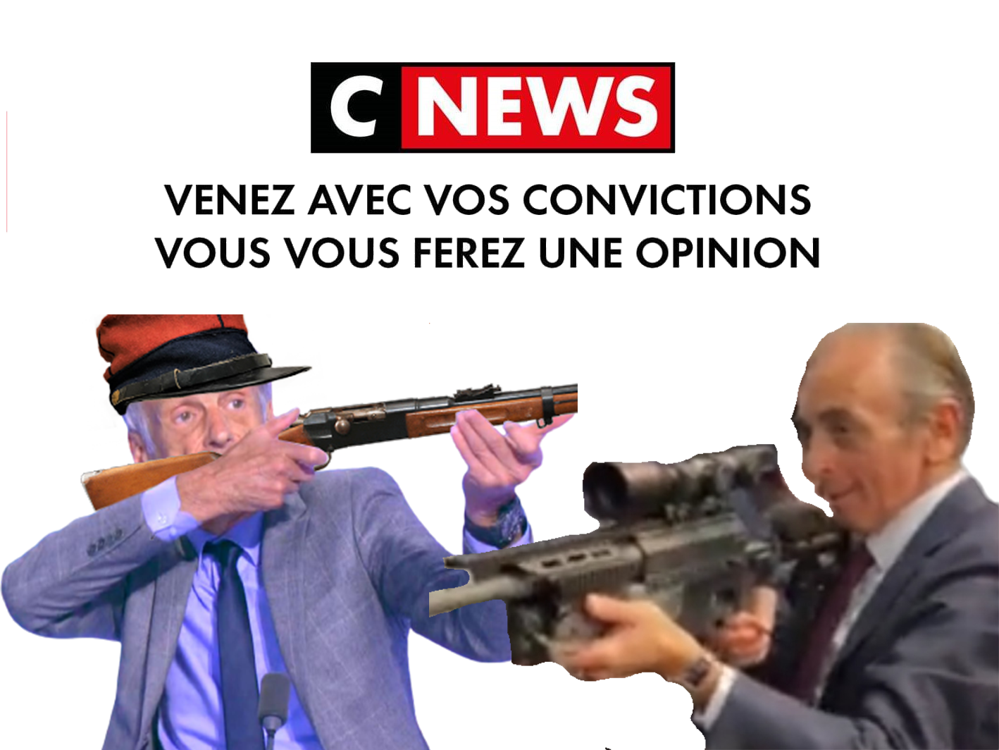 info politic menant eric a marc zemmour sniper face cnews l feu soldat arme