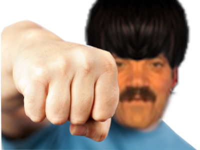 coup colbac hautain meprisant violence risitas arrogant gelem poing