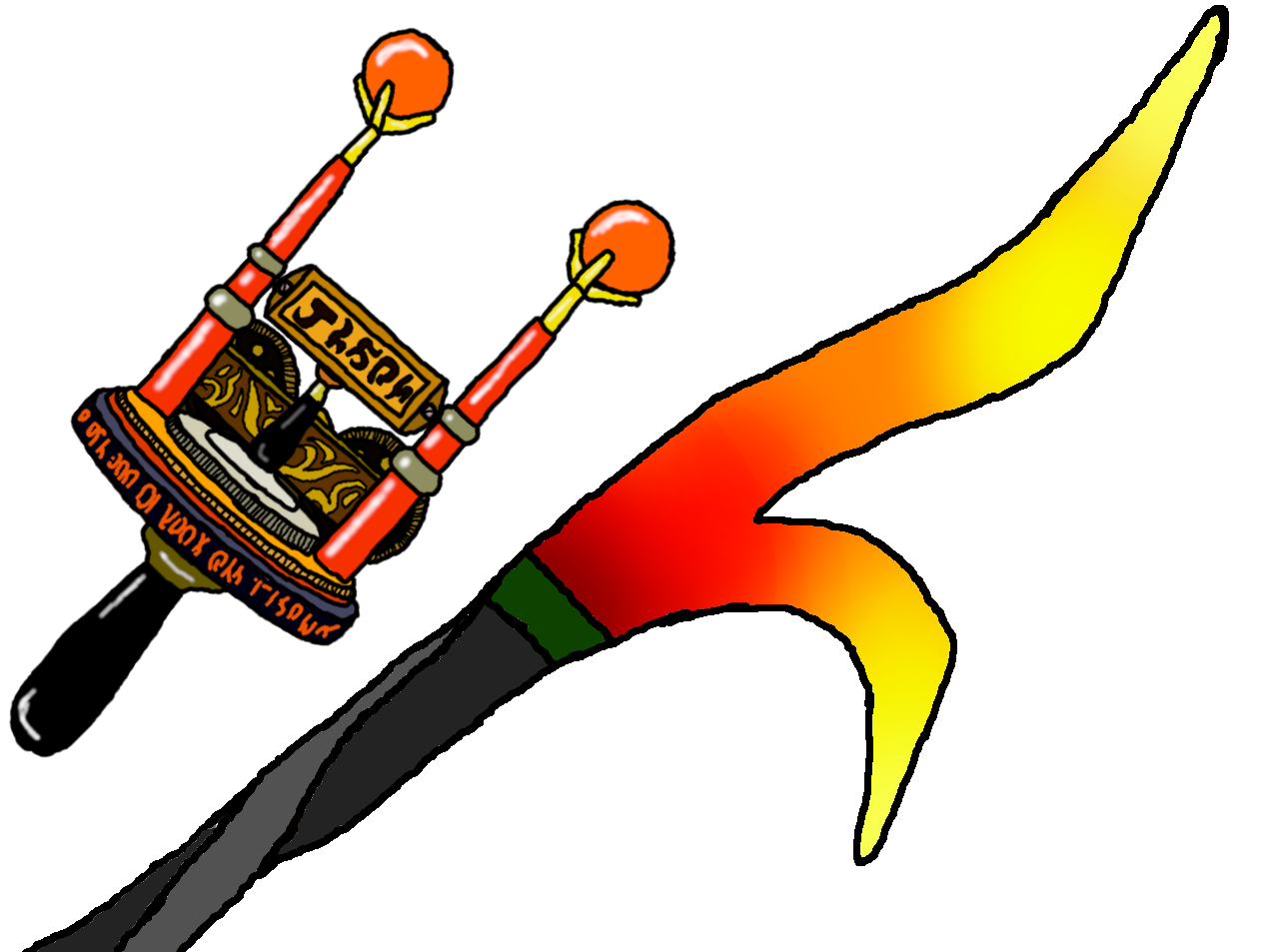 Sticker tison risitas golem cartoon par Tison