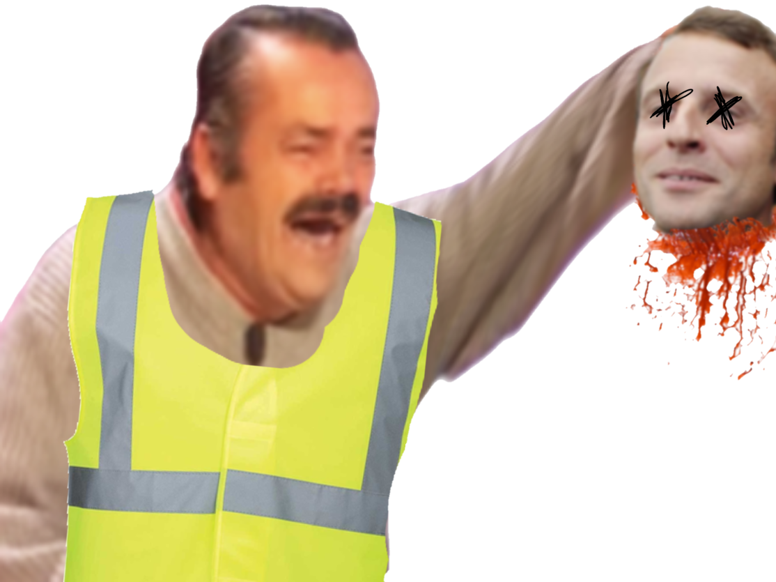 risitas tete macron jaune