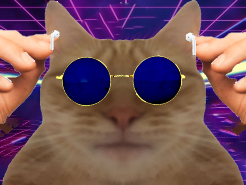 lunette airpods pod chat risitas chalunette air