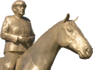 allemagne-cheval-chiasse-bronze-politic-merkel