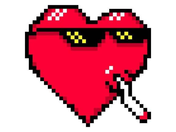 lunette rouge art thug risitas meme coeur life