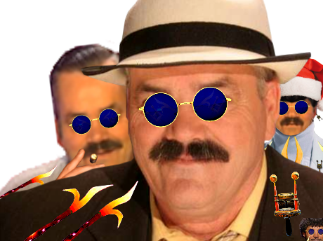 john masque juif avenoel rire vax bleues bleu dictatue argile vaccin ozzy golem lunettes osbourne webedia elton risitas sanitaire sourire bleue tison ahi