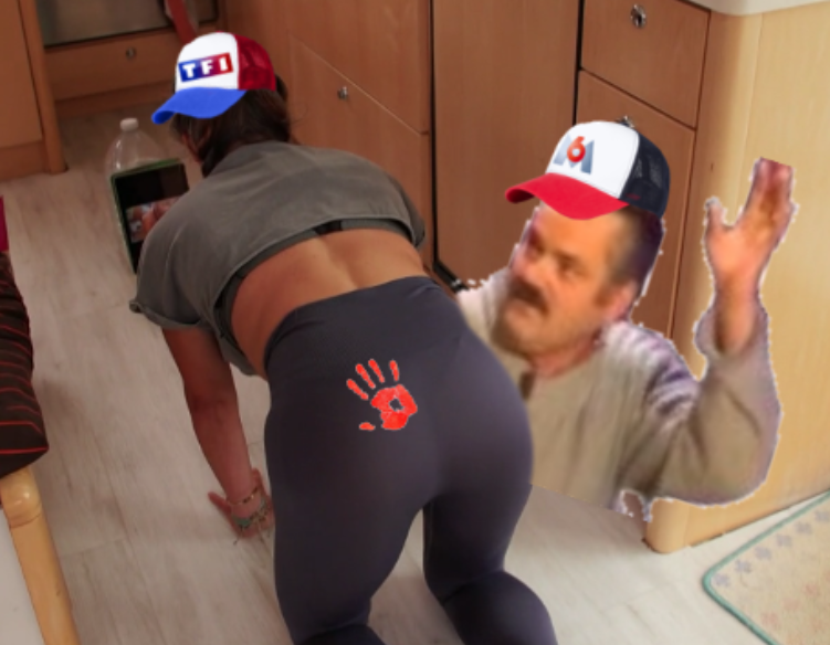 levrette m6univers leggings risitas fesse m6u tf1u