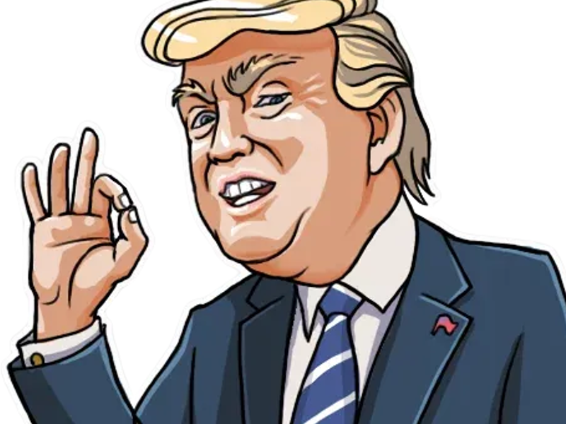 president dessin chad 2024 maga trump politic blond