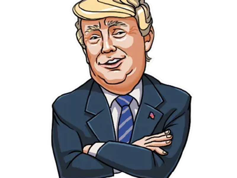 trump maga chad blond politic president 2024 dessin