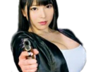 kuro-japonaise-uehara-police-kikoojap-ai-pistolet