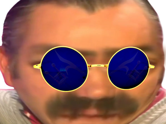 risitas ahi zoom visage lunettes bleues golem 2022 vaccin vax anti rire
