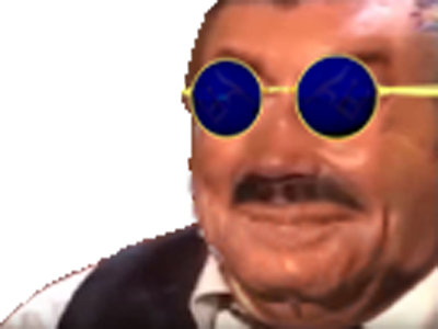 risitas gros rire sourire oui lunettes bleues golem 2022 vaccin vax anti shill