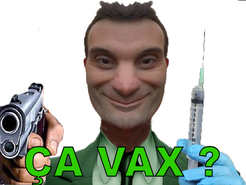 philippot vaccin agent flingue seringue miroir covid golem cavax hophophop obligatoire pistolet