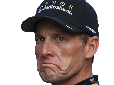 lance armstrong tour cyclisme dopage dope epo drogue americain us postal radioschack grimace moue