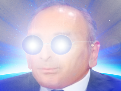 eric halo lumiere zemmour lunettes reconquete presidentielle 2022 bleu