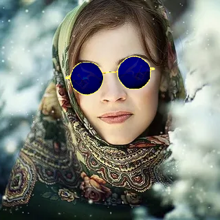 lunette bleue femme golem kali yuga