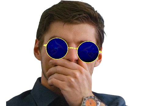 Sticker lunettes main par Zinzolin