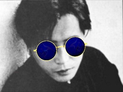 Sticker lunettes hirasawa par Zinzolin