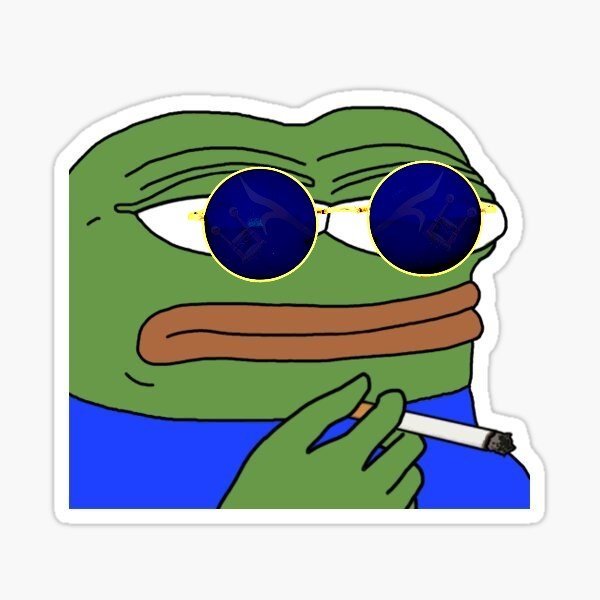 pepe cigarette lunettes