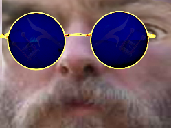 Sticker lunettes pret barbe par Zinzolin