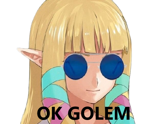 princesse zelda eveille lunettes bleues ok golem